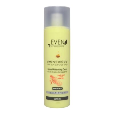 קרם לחות זרעי פשתן לשיער יבש צבוע ופגום